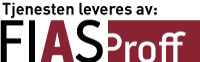 Logo: Tjenesten leveres av Fias Proff