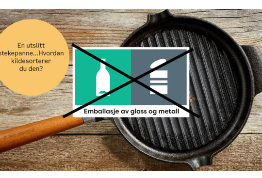 Stekepanne skal ikke i glass og metall