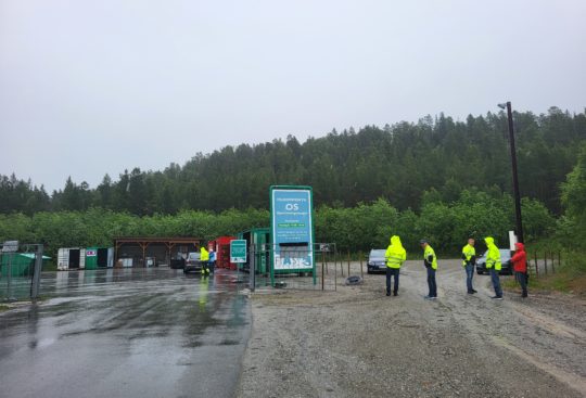 Nytt returpunkt på Os ved siden av gjenvinningsstasjonen